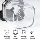 XIUDI Condiment Seal Jar Spice Container with Lids and Spoons，Clear Glass Condiment Canisters Pots Seasoning Box Salt Container Sugar Bowl Set of .Used in Kitchen, Coffee Table,Set of 3 by CozyNest Decor