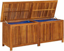 vidaXL Outdoor Storage Box, Deck Box with Gas-Lift Lid, Storage Chest with Water-Resistant Zippered Bag Inside, 59.1''x19.7''x22.8'', Solid Acacia Wood by CozyNest Decor