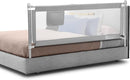 BABY JOY Bed Rail for Toddlers, 77'' Extra Long, Height Adjustable & Foldable Baby Bed Rail Guard w/Storage Pocket & Double Safety Child Lock for Kids Twin Double Full Size Queen King Mattress (Gray) by TinyTreasures Baby Boutique