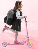 Scooter for Kids Ages 3+, 2 Wheels Kids Kick Scooter with Led Light Up & 3 Levels Adjustable, Lightweight Foldable for Boys&Girls by TinyTreasures Baby Boutique