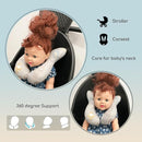 Baby Head Rest Pillow for Stroller Cartoon Neck Chin Support Pillows for Infants Toddler Neck Protection Cushion for Travelling, Monster by TinyTreasures Baby Boutique