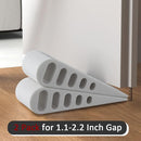 JQK Rubber Door Stopper Wedge, White 2 Pack Soft TPR Premium Door Stops for Bottom of Heavy Duty Door on Tile, Concrete, Carpet, Wooden Floor, DSB61-WH-P2 by TinyTreasures Baby Boutique