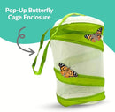 Clearwater Butterfly Live Painted Lady Butterflies - Butterfly Growing Kit with Live Caterpillars - Mesh Cage Included - Butterfly Habitat - 5 Live Caterpillars to Butterflies - Live Butterfly Kit by TinyTreasures Baby Boutique