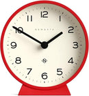 NEWGATE® M Mantel Echo Desk Clock | Modern Round Design | Red | Easy to Read Numbers | Contemporary Style for Desk, Table, Shelf or Bedside by CozyNest Decor