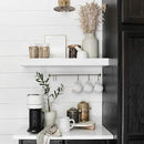 QEEIG Floating Shelves for Wall Bathroom Shelf Bedroom Kitchen Living Room Hanging Book Shelves Small Farmhouse Decor 16 inch Set of 3, White (015-W3) by CozyNest Decor