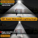 11,000W Aluminum Frame Solar Street Lights Outdoor Motion Sensor, Dusk to Dawn 200000LM with Remote Control