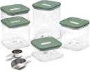 Caraway 14-Piece Glass Airtight Food Storage Containers with Lids – Non-Toxic, BPA-Free Kitchen Storage Containers – Stackable, Space-Saving Airtight Containers for Dry Goods and More - Sage by CozyNest Decor