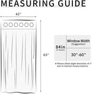 Easy-Going Blackout Curtains for Bedroom, Solid Thermal Insulated Grommet and Noise Reduction Window Drapes, Room Darkening Curtains for Living Room, 2 Panels(42x63 in, Beige) by CozyNest Decor