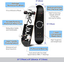 Easy_Way Complete Skateboards- Standard Skateboards for Beginners Kids Boys Girls Teenager- 31''x 8''Canadian Maple Cruiser Pro Skate Board, Skateboards by TinyTreasures Baby Boutique