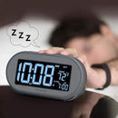 DreamSky Alarm Clocks for Bedrooms, Auto Set Digital Desk Clock for Bedside Nightstand, Electric Clock with Dimmable Brightness Dimmer, Auto DST, USB Port, Date, Temperature, Snooze by CozyNest Decor
