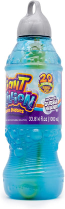 Gazillion Giant Bubble Solution 1¯L Creates Huge, Extra Elastic Bubbles, Safe & Non Toxic, Includes 7 in 1 Bubble Wand, Outdoor Refill for Wands, Machines & Kids Party Fun Ages 3 by TinyTreasures Baby Boutique