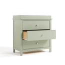Graco Sasha 3-Drawer Chest with Changing Table Topper (Sage) – GREENGUARD Gold Certified, Nursery Bedroom Wood Chest with Spacious Storage, Interlocking Drawer System, Pre-Installed Tracks by TinyTreasures Baby Boutique