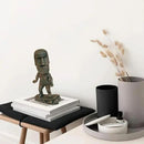 Moai Statue Decor - 6 Inch Easter Island Oranment Resin Stone Decoration for Room Accessories Antique Sculpture for Office Desktop (Surfing) by CozyNest Decor