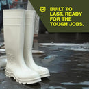 Heartland Dockside Waterproof Work Boots for Men and Women - Durable, Flexible PVC Boots for Marine Work with Easy On/Off, Slip-Resistant Outsoles by GreenHaven Gardens