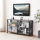 LVB Rustic Sofa Table, Farmhouse Console Table for Living Room, Hallway entryway Table with Storage, Entry Table for Foyer, Light Grey Oak, 55 Inch by CozyNest Decor