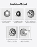 8 Packs Drawer and Cabinet Locks (Keyed Different) Secure Important Files, 5/8Inch 16mm Cam Locks with 3 pcs Different Lock Plates for Cabinet Cupboard File Drawer Mailbox Dresser Kitchen by TinyTreasures Baby Boutique