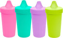 Re-Play Sippy Cups for Toddlers - 10 Oz. Reusable Spill Proof Cups for Kids, Dishwasher/Microwave Safe - Made in USA - Set of 4-3.13" x 6.25" - Mermaid by TinyTreasures Baby Boutique