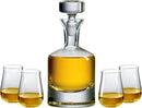 Ravenscroft Crystal | European-Made, Hand-Blown Scotch Decanter Gift Set | 1 Decanter with Stopper & 4 Glasses | 100% Lead-Free Crystal | Gift-Boxed by CozyNest Decor