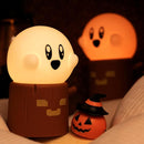 Ghost Stumps Lamp, Cute Ghost LED Night Light, Halloween Party Decorations Indoor, Halloween Centerpieces Decorations for Table, Shelf, Fireplace by TinyTreasures Baby Boutique