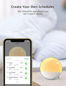 Dekala Smart Sunrise Alarm Clock for Kids, Wake Up Light for Bedrooms, Teens Heavy Sleepers,Sleep Aid with FM Radio, Sunrise/Sunset Simulation, 4 Alarm Clock, 7 Natural Sounds, APP Remote Control by TinyTreasures Baby Boutique