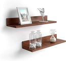 Mobili Fiver, Set of 2 Rachele Shelves, 23.62 in, Walnut, Made in Italy by CozyNest Decor