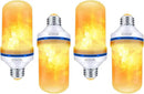 OMK 4 Pack Flickering Light Bulbs Christmas Decorations Sunlight LED Flame Effect Light Bulbs 4 Modes Fire Flickering Light Bulbs for Party Indoor Outdoor Decor Holiday Gifts by GreenHaven Gardens