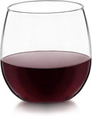 Libbey Stemless 12-Piece Wine Glass Party Set for Red and White Wines by CozyNest Decor