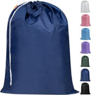 Polecasa Heavy Duty Large Laundry Bag with 130gsm Tear Resistant Fabric and Handles, Easy to Carry Durable Dirty Clothes Drawstring Bag, Perfect for College Dorm, Travel, 28”x36”, Navy by TinyTreasures Baby Boutique