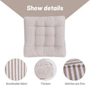 Tiita Chair Cushions 22"x22" Square Windows Pad for Adults Seating Pillows Set of 2, Beige by CozyNest Decor