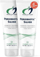Designs for Health PerioBiotic Silver Hydroxyapatite Toothpaste - Travel Size Fluoride Free Toothpaste with Oral Probiotics with Whitening Hydroxyapatite - Supports Remineralization (2 Pack, 1oz) by CozyNest Decor