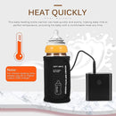 Portable Bottle Warmer for Travel, Car Baby Bottle Warmer USB Powered Portable Travel Bottle Warmer for Breastmilk Constant Temperature Feeding Bottle Portable Baby Bottle Warmer Insulation by TinyTreasures Baby Boutique