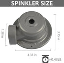 Metal Lawn Sprinkler, 2 Pack Small Area Garden Sprinklers, 360 Degree Lawn and Yard Sprinklers Sprinkler for Yard Lawn Watering by GreenHaven Gardens
