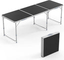 VINGLI 6ft Folding Camping Table with Carry Handle,Portable Utility Table Multipurpose for Party Picnic Tailgating Outdoor Patio Garden Indoor Kitchen … by GreenHaven Gardens