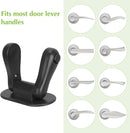 Child Proof Door Lever Lock, 2 Pack Door Locks for Kids Safety, Door Knob Child Proof, Baby Proofing, 3M Adhesive, Door Handle Child Proof, Baby Safety Locks for Toddlers (Black) by TinyTreasures Baby Boutique