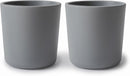 mushie Dinnerware Cups For Kids | Made in Denmark, Set of 2 (Smoke) by TinyTreasures Baby Boutique
