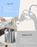 Feekaa Stainless Steel Humidifier, 4L/1Gal Cool Mist Humidifiers for Bedroom up to 500 sq ft, Easy Clean Dishwasher Safe Humidifier Large Room, Humidifiers for Bedroom Nursery Baby Living Room Office by TinyTreasures Baby Boutique