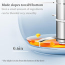 Baby Food Maker Mini Cute and Small Food Processor Puree Blender Grinder Chopper with 2 Glass Bowls(0.6L+0.3L) 8 Blades Electric (Without Battery) -2 Bowls by TinyTreasures Baby Boutique