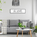 Be Still And Know That I Am God: Christian Bible Verse Wall Art Framed Scripture Sign Farmhouse Entryway Wall Hanging Plaque Religious Decor For Living Room Bedroom 12"X40" by CozyNest Decor