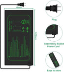2 Pack 21W Seedling Heat Mat for Seed Starting,10" x 20.75" Waterproof Heating Pad for Indoor Plants Germination by GreenHaven Gardens