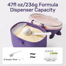 NCVI Baby Formula Dispenser On The Go, Formula Container To Go, Formula Holder for Travel, Outdoor Picnic with Baby Infant, Portable Container for Milk Powder, Snacks, Candy, Fruits (Purple) by TinyTreasures Baby Boutique