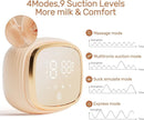 NCVI Double Electric Breast Pump 8102, Upgraded 4400mAh Battery with Night Light, Portable Breast Pump for Breastfeeding, 4 Modes & 9 Levels, LED Display, With 8 Flanges, Breastmilk Bags, Nursing Pads by TinyTreasures Baby Boutique