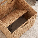 10.5 x 10.5 Storage Cubes – Water Hyacinth Wicker Baskets for Organizing, Wicker Storage Cubes, Storage Baskets for Shelves (4 Packs 10.5in) by CozyNest Decor