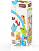 Yookidoo Toddler Baby Bath Magnetic Fishing Game Toy with Water Effects (Ages 2+) Includes 3 Moving Fish, Worm & Fishing Pole (4pc) Floating Fish Playset for Bath Time or Pool (Mold Free) by TinyTreasures Baby Boutique