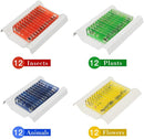 48 Prepared Microscope Slides Set of Animals Insects Plants Flowers, Biological Learning Resource Specimens for Kids Beginner Classroom Basic Science Education by TinyTreasures Baby Boutique