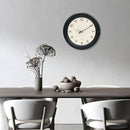 Kesin Wooden Wall Clock 12 Inch Silent Non Ticking Wall Clocks Battery Operated Simple Modern Small Analog Clocks Decorative for Kitchen, Living Room, Home,Bedroom, Office (Black) by CozyNest Decor