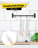 Pack of 2 Large Silicone Cooking Spoons,Non Stick Solid Basting Spoon,Heat-Resistant Kitchen Utensils for Mixing,Serving,Draining,Stirring (STAINLESS STEEL KHAKI) by CozyNest Decor