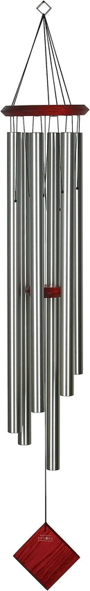 Woodstock Chimes Neptune Wind Chime for Outside 54" Large Silver, Deep Tone Sound for Outdoor Garden, Patio, Porch Decor, Encore Collection DCS54 by CozyNest Decor