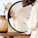 Fabuday Black Round Mirror for Wall 26 inch - Circle Mirror for Bathroom, Entryway, Living Room, Hallway, Vanity Decor, Big Matte Metal Frame Mirror by CozyNest Decor