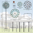 VEWOGARDEN 20" Dia Large Wind Spinner, Outdoor Metal Windmill Spinner - Yard Art Spinner Wind Catchers Sculpture for Patio, Lawn & Garden Decor by GreenHaven Gardens