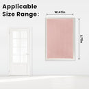 Self Adhesive Blackout Curtains- Stick on Curtains Shades Window Blinds Curtains No Rod Needed Easy to Hang Curtain, Use for Bedroom, Living Room,Roman Shades, 47" W X 71" L, Pink, 1 Panel by TinyTreasures Baby Boutique
